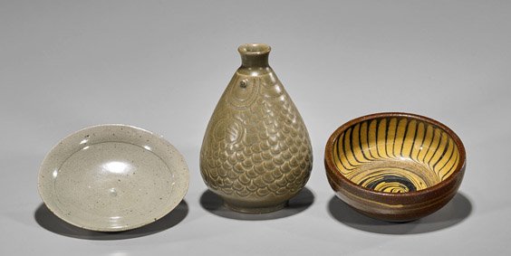 Three Small Glazed Ceramic Vessels (1 of 1)