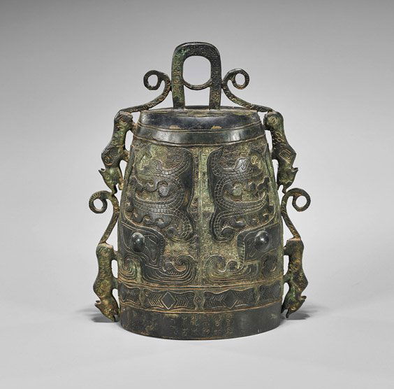 Archaistic Chinese Bronze Bell (1 of 2)