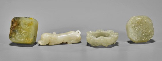 Four Jade/Hardstone Carvings (1 of 2)