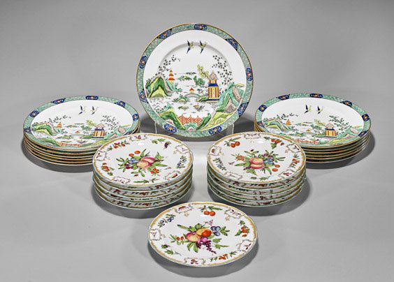 Twenty-Four Porcelain Dishes (1 of 2)