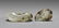 TWO ANTIQUE CELADON JADE LOTUS CARVINGS