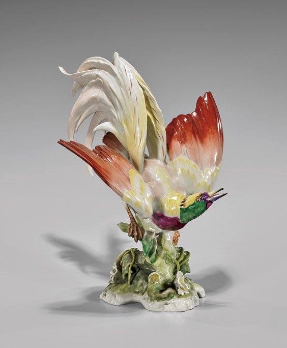 GERMAN HUTSCHENREUTHER PORCELAIN BIRD (1 of 4)