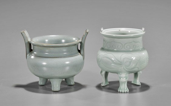 Two Song-Style Glazed Tripod Censers (1 of 1)
