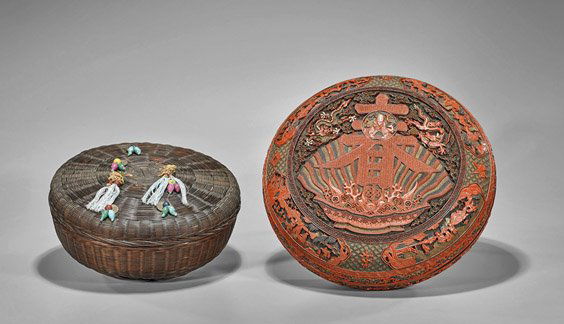 Two Chinese Circular Boxes (1 of 2)
