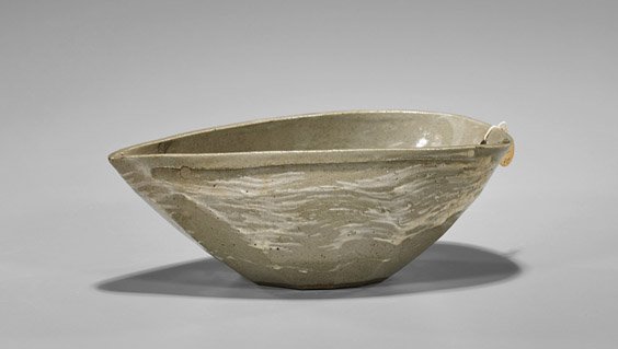 Antique Japanese Celadon Glazed Vessel (1 of 2)