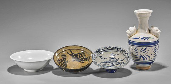Seven Chinese Ceramic & Porcelain Vessels (1 of 2)