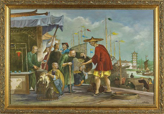 Two Oil on Canvas Paintings (1 of 4)