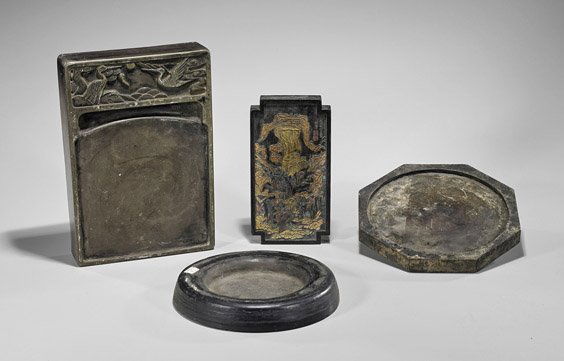 Four Chinese Writing Items: Stones & Sticks (1 of 2)