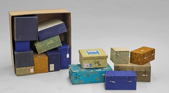 Twenty Cloth Fitted Boxes (1 of 1)