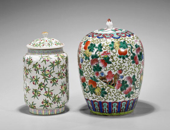 Two Old Chinese Famille Rose Vases (1 of 2)