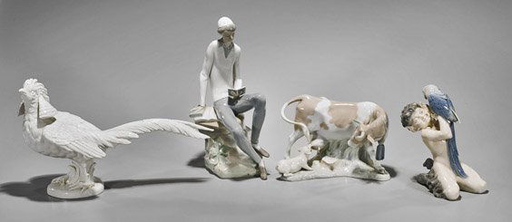 Four Continental Porcelain Figurines (1 of 2)