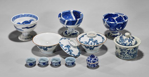 Eleven Asian Blue & White Porcelains (1 of 2)