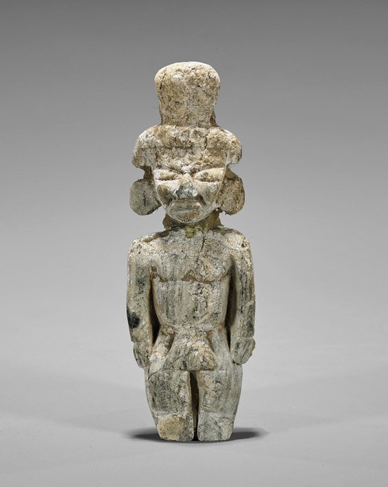 Carved Aztec-Style Hardstone Figure (1 of 1)
