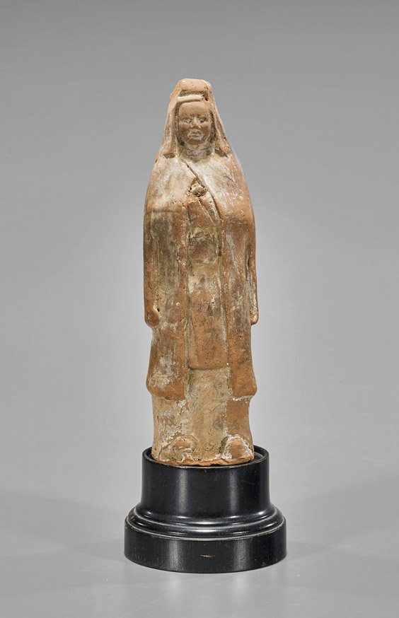 Sui Dynasty Standing Pottery Female Figure (1 of 1)