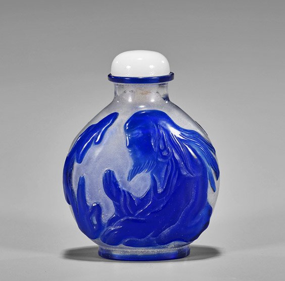Three Snuff Bottles: Glass & Porcelain (1 of 5)