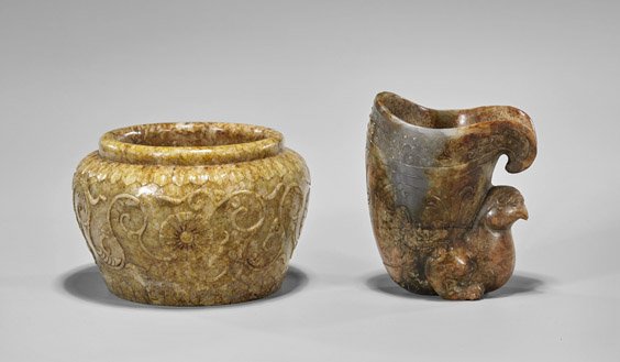 Two Archaistic Chinese Carvings: Jade & Hardstone (1 of 1)