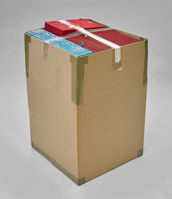 Twenty-Seven Cloth Fitted Boxes (1 of 1)