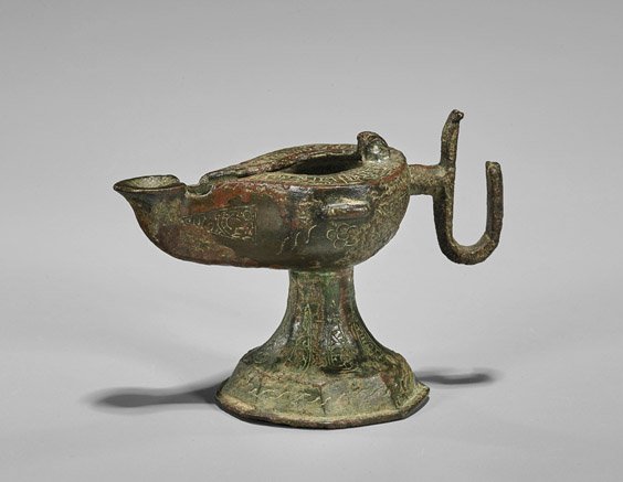 Near Eastern Bronze Oil Lamp (1 of 1)