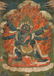 ANTIQUE SINO-TIBETAN PAINTED THANGKA