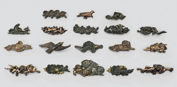 GROUP ANTIQUE JAPANESE MENUKI: Animals (1 of 2)