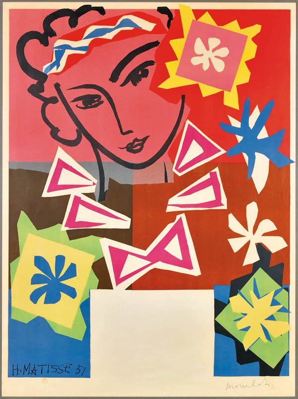 LITHOGRAPH BY MATISSE: Madame Pompadour (1 of 2)