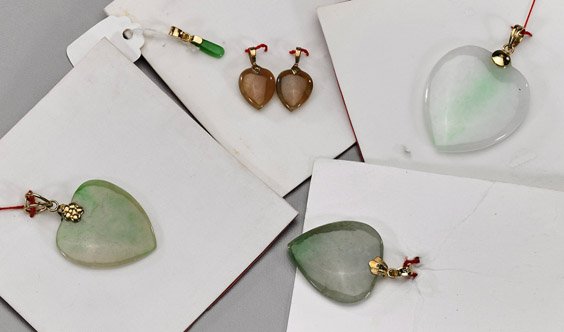 Six Chinese Jade/Jadeite Pendants (1 of 1)