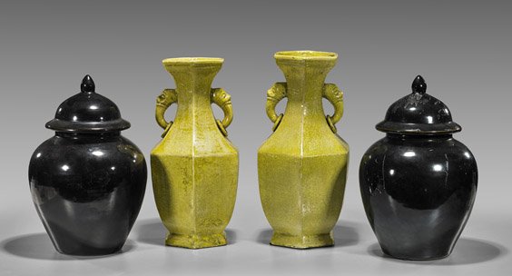 Four Chinese Porcelain Vases (1 of 1)