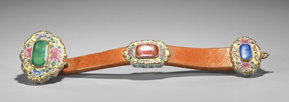 Chinese Famille Rose Porcelain Ruyi Scepter (1 of 1)