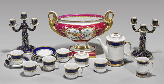 Eighteen Continental Porcelains (1 of 2)