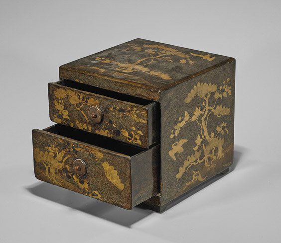 Antique Japanese Lacquer Vanity Stand (1 of 2)