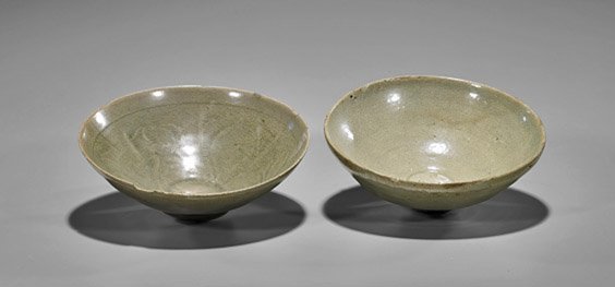 Two Koryo Dynasty Celadon Glazed Bowls (1 of 2)