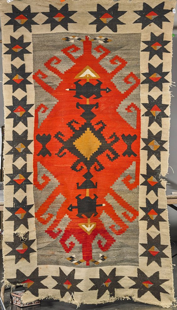 Old Native American Navajo Wool Rug (1 of 1)