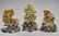 Three Chinese Carved Soapstone Fruit & Vegetable Groups