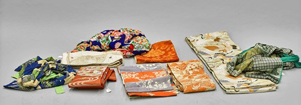 Nine Old & Antique Japanese Textiles (1 of 1)