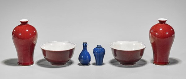 Six Chinese Monochrome Porcelains (1 of 2)