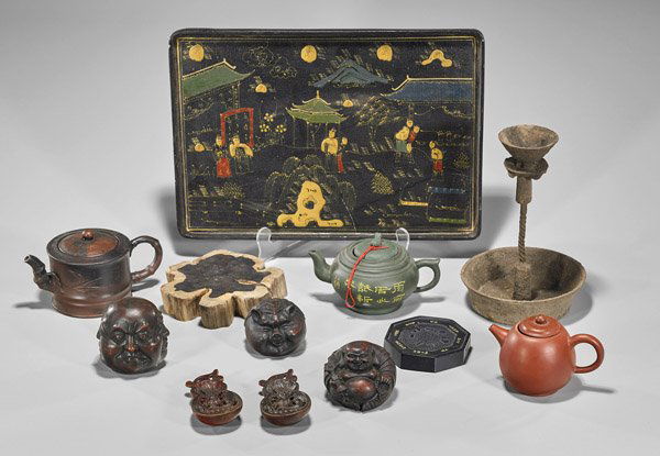 Twelve Assorted Chinese Tabletop Items (1 of 1)