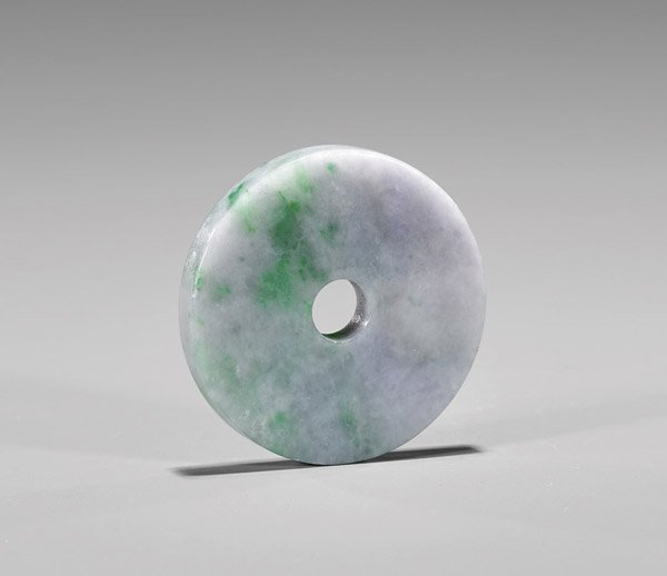 CHINESE JADEITE BI DISC/PENDANT (1 of 2)
