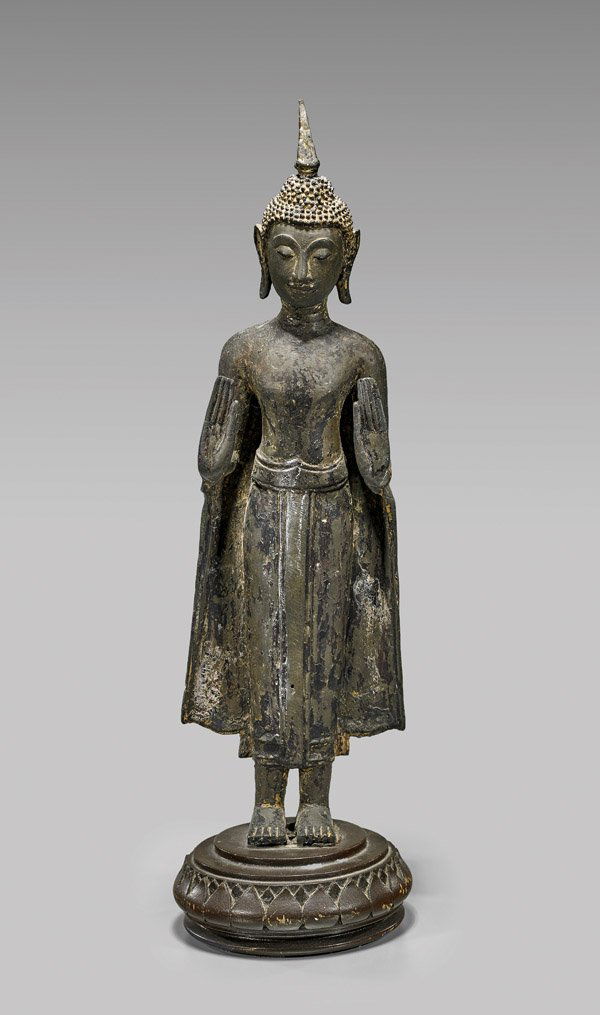 ANTIQUE THAI BRONZE BUDDHA (1 of 2)