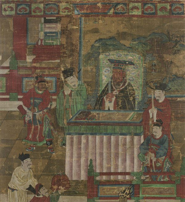 ANTIQUE CHINESE TEMPLE PAINTING (1 of 1)