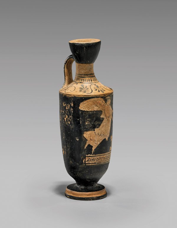 ATTIC RED-FIGURE LEKYTHOS: Nike (1 of 2)