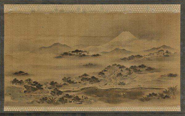 ANTIQUE JAPANESE SILK SCROLL (1 of 2)