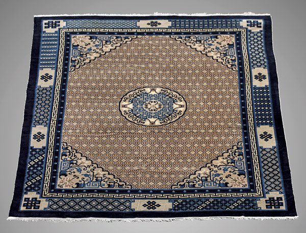 CHINESE ART DECO WOOL RUG (1 of 1)