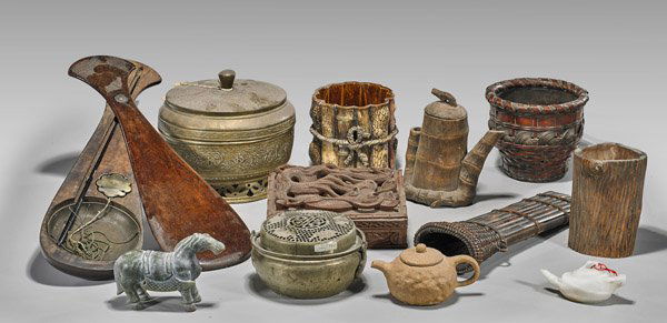 Twelve Items: Carvings, Containers & Warmers (1 of 1)