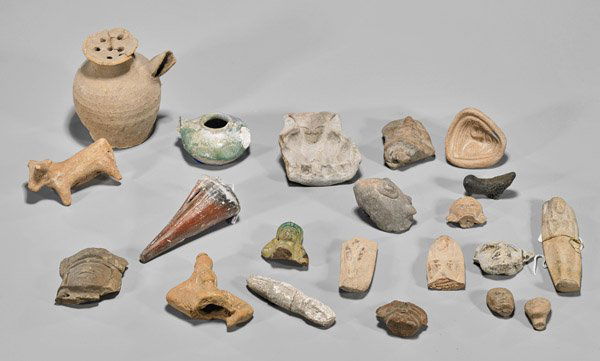 Twenty-One Moulded Pottery Vases & Figurines (1 of 1)