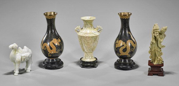 Five Chinese Items: Vases & Figurines (1 of 1)