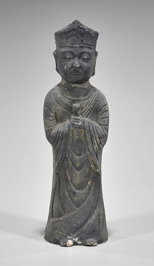 Old Korean Carved Stone Temple Figure (1 of 2)