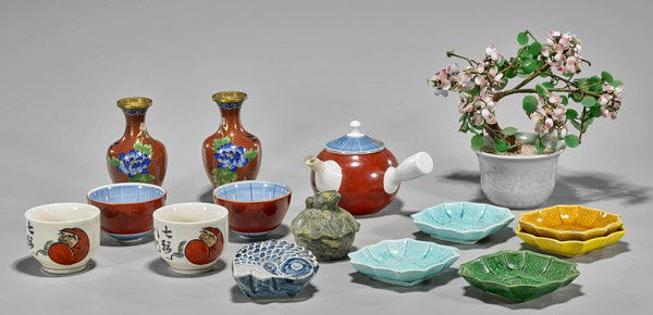 Group of Fifteen Various Asian Items (1 of 1)