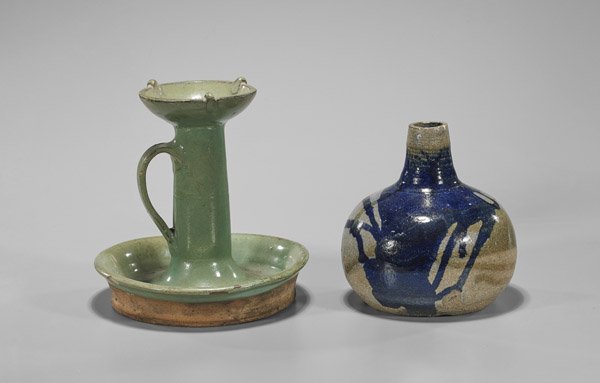 Two Antique Chinese Glazed Potteries (1 of 1)