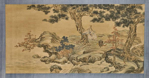 Two Chinese Paper Unmounted Scrolls: (1 of 3)