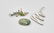Three Jewelry Pieces: Sterling Silver & 14K Gold